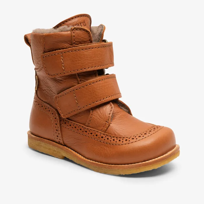 Winter boots KIDS elba tex cognac Brown bisgaardshoes