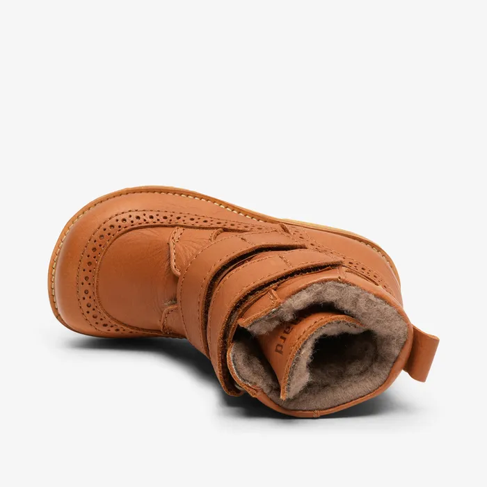 Winter boots KIDS elba tex cognac Brown bisgaardshoes