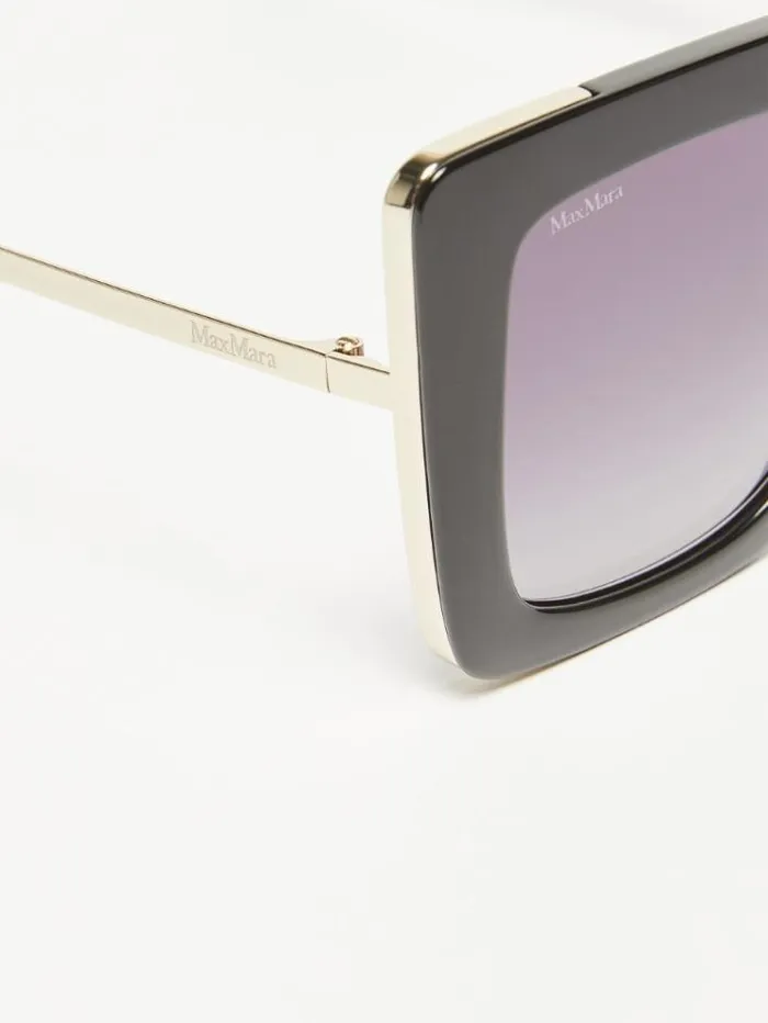Woman Butterfly Sunglasses Black Maxmara Eyewear Woman Butterfly Sunglasses Black Maxmara Eyewear