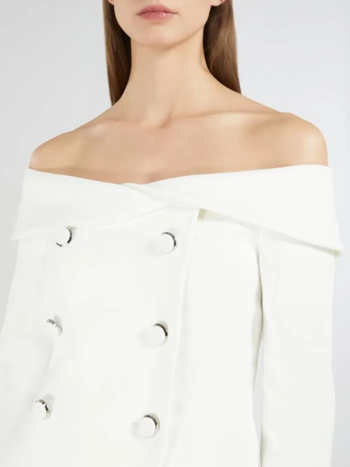 Woman Cady Bustier Optical White Maxmara Shirts And Tops Woman Cady Bustier Optical White Maxmara Shirts And Tops