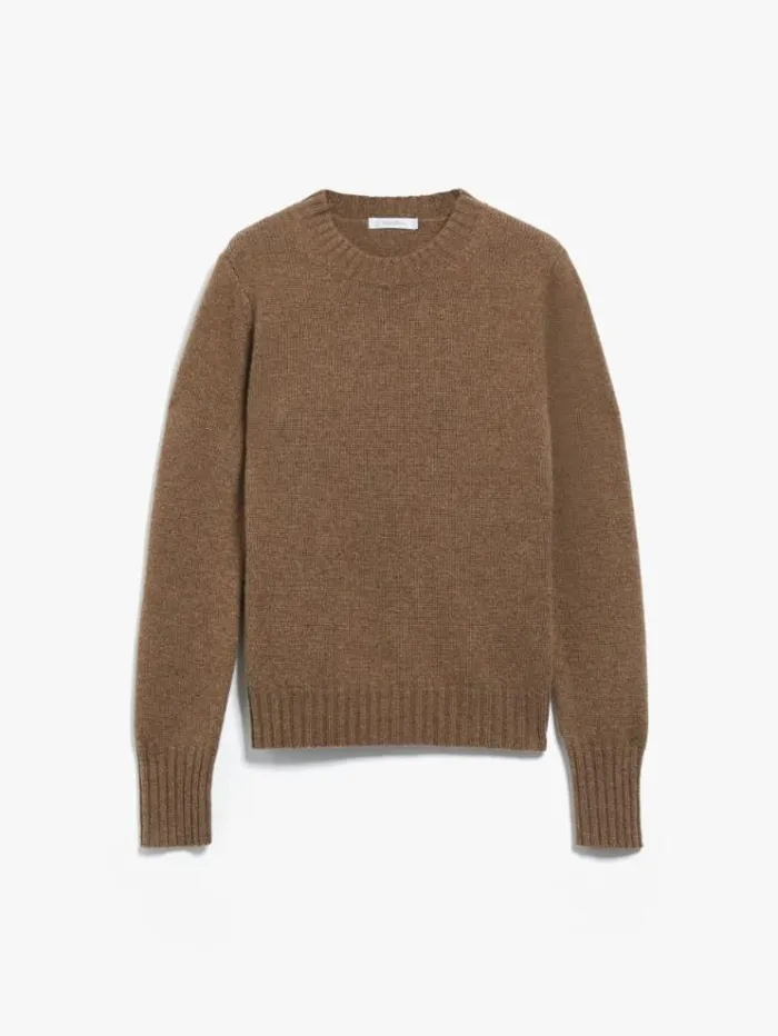Woman Cashmere Jumper Tobacco Maxmara Knitwear And Sweatshirts Woman Cashmere Jumper Tobacco Maxmara Knitwear And Sweatshirts