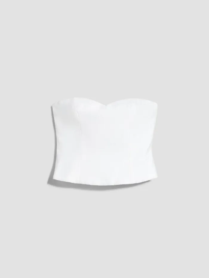 Woman Cotton Jacquard Top Optical White Maxmara Bridal Clothing Woman Cotton Jacquard Top Optical White Maxmara Bridal Clothing