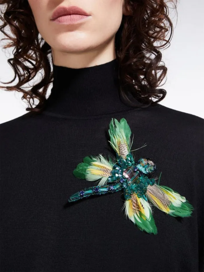 Woman Dragonfly Pin Multicolour Maxmara Jewelry Woman Dragonfly Pin Multicolour Maxmara Jewelry