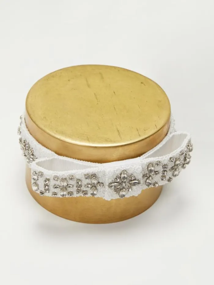 Woman Embroidered Belt White Maxmara Bridal Accessories Woman Embroidered Belt White Maxmara Bridal Accessories