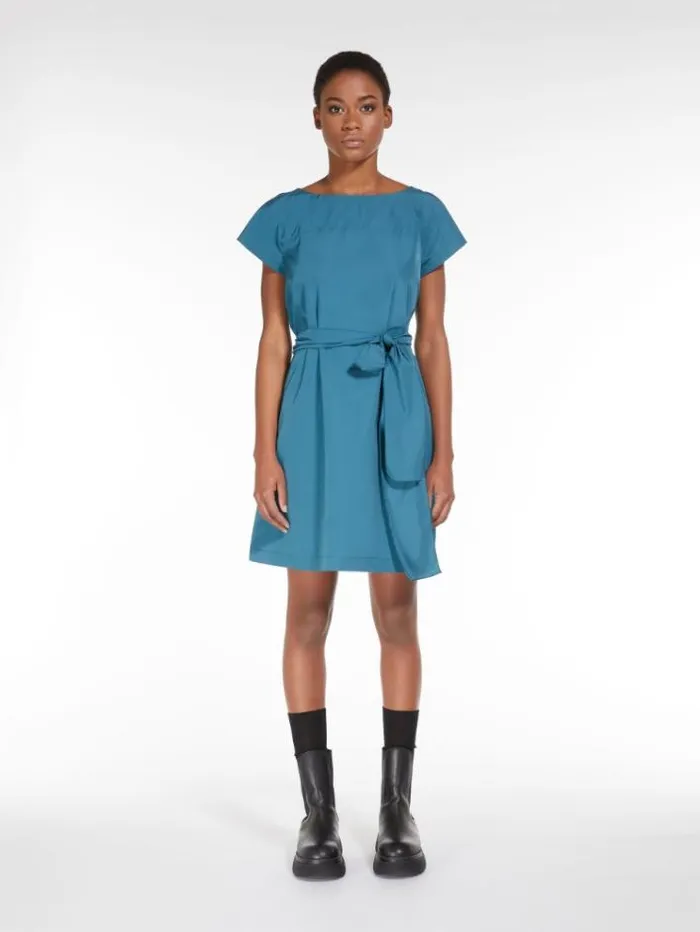 Woman Flared Taffeta Dress Oil Maxmara Dresses