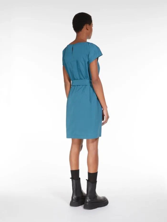 Woman Flared Taffeta Dress Oil Maxmara Dresses Woman Flared Taffeta Dress Oil Maxmara Dresses