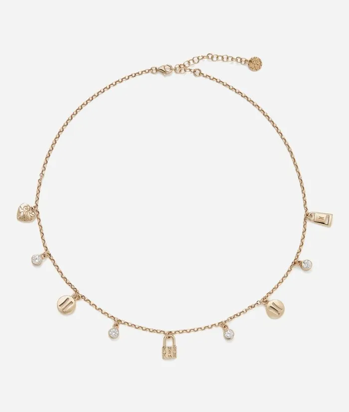 Woman Jewelry Alviero Martini Rambla Silver Necklace With Charms Dipped In Yellow Gold Woman Jewelry Alviero Martini Rambla Silver Necklace With Charms Dipped In Yellow Gold