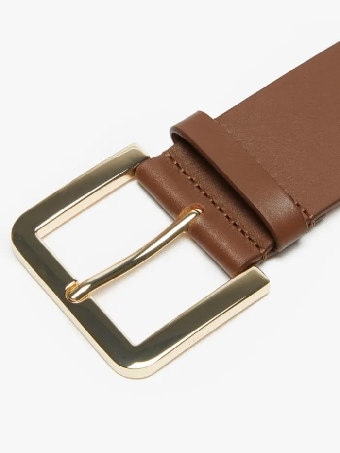 Woman Leather Belt Hazelnut Brown Maxmara Belts Woman Leather Belt Hazelnut Brown Maxmara Belts