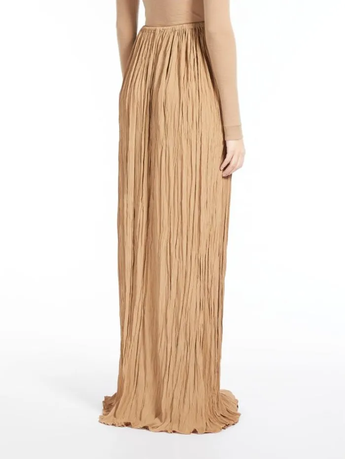 Woman Long Crepon Skirt Camel Maxmara Skirts Woman Long Crepon Skirt Camel Maxmara Skirts