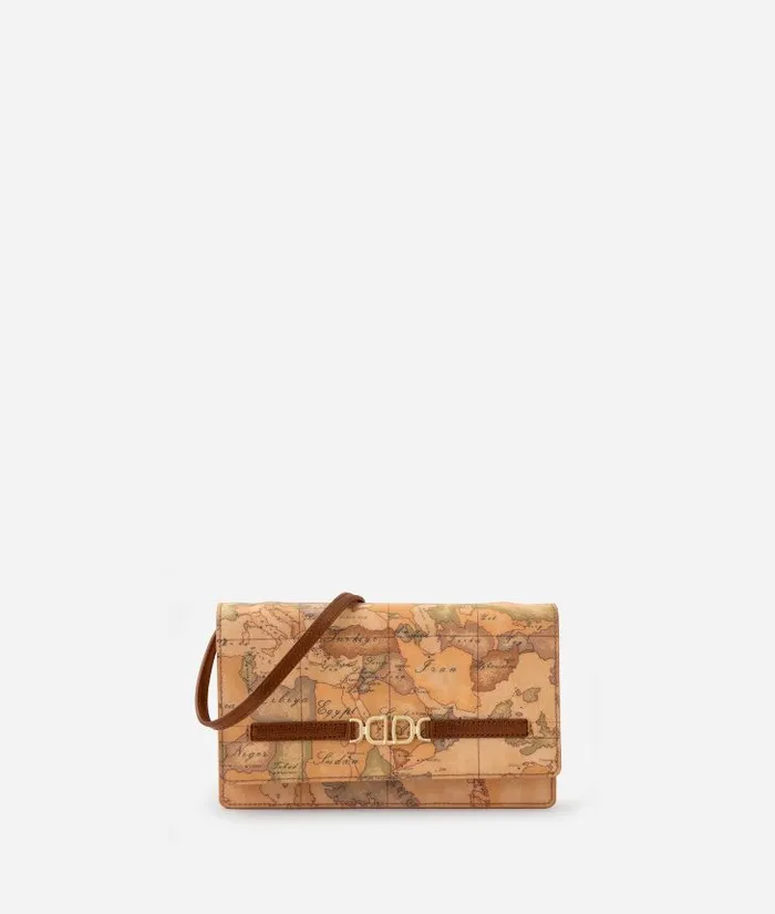 Woman Mini Bags and Pouches Alviero Martini 3d Geo Flap Pouch With Crossbody Strap Chestnut Woman Mini Bags and Pouches Alviero Martini 3d Geo Flap Pouch With Crossbody Strap Chestnut