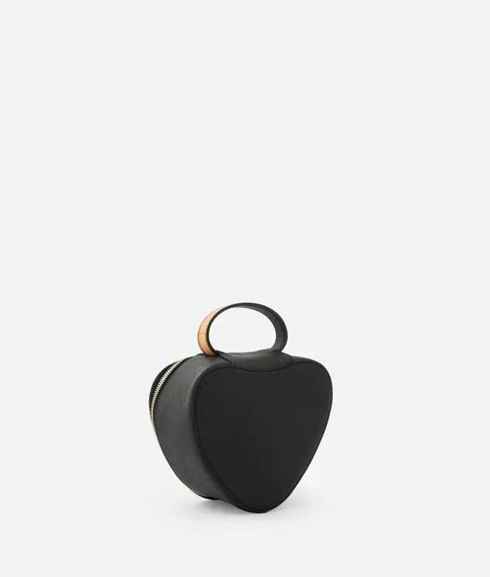 Woman Pouches and Toiletry Bags Alviero Martini Flying City HeartShaped Beauty Case Black