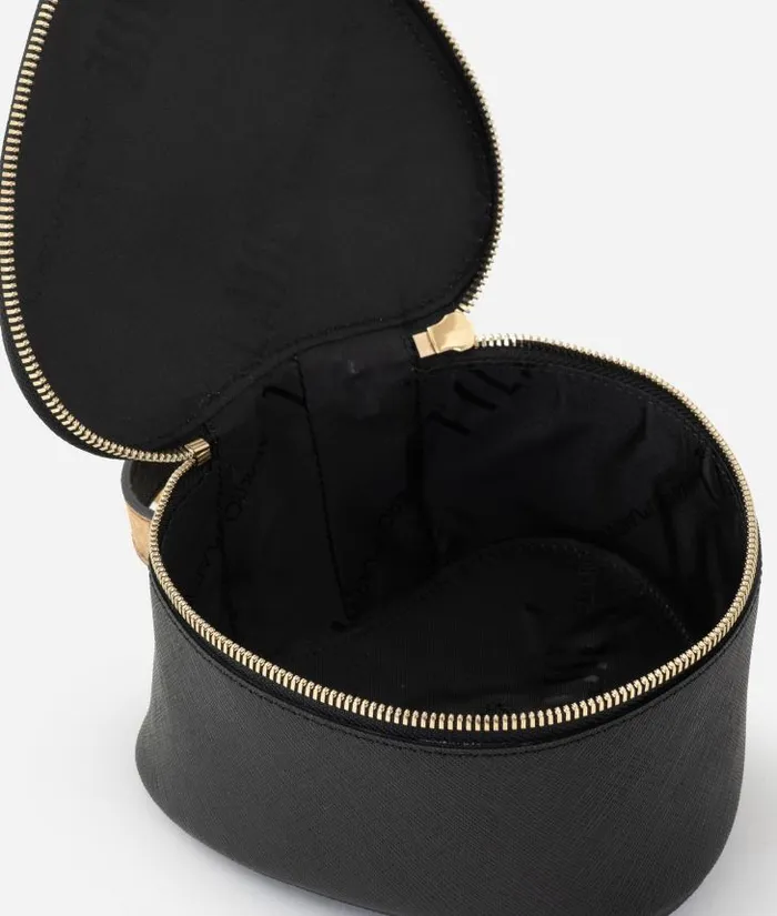Woman Pouches and Toiletry Bags Alviero Martini Flying City HeartShaped Beauty Case Black