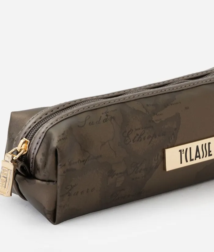 Woman Pouches and Toiletry Bags Alviero Martini Pencil Case Coffee