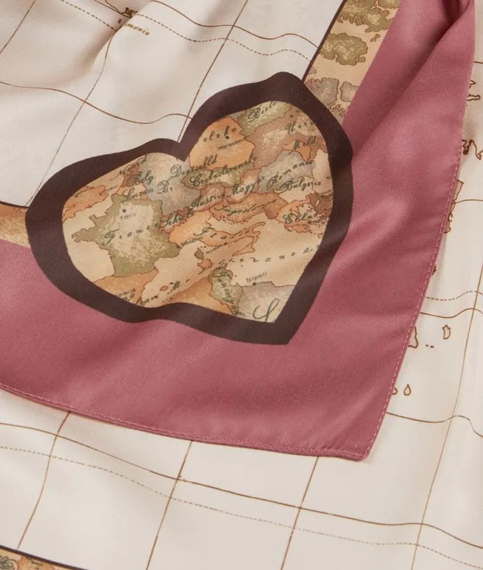Woman Scarves and Shawls Alviero Martini Geo Heart Foulard 9021590 Blush Pink