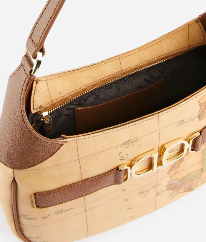 Woman Shoulder Bags Alviero Martini 3d Geo Shoulder Bag Chestnut