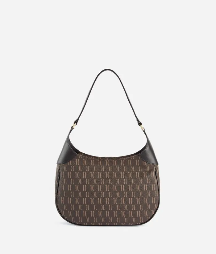 Woman Shoulder Bags Alviero Martini 3d Monogram Shoulder Bag Black