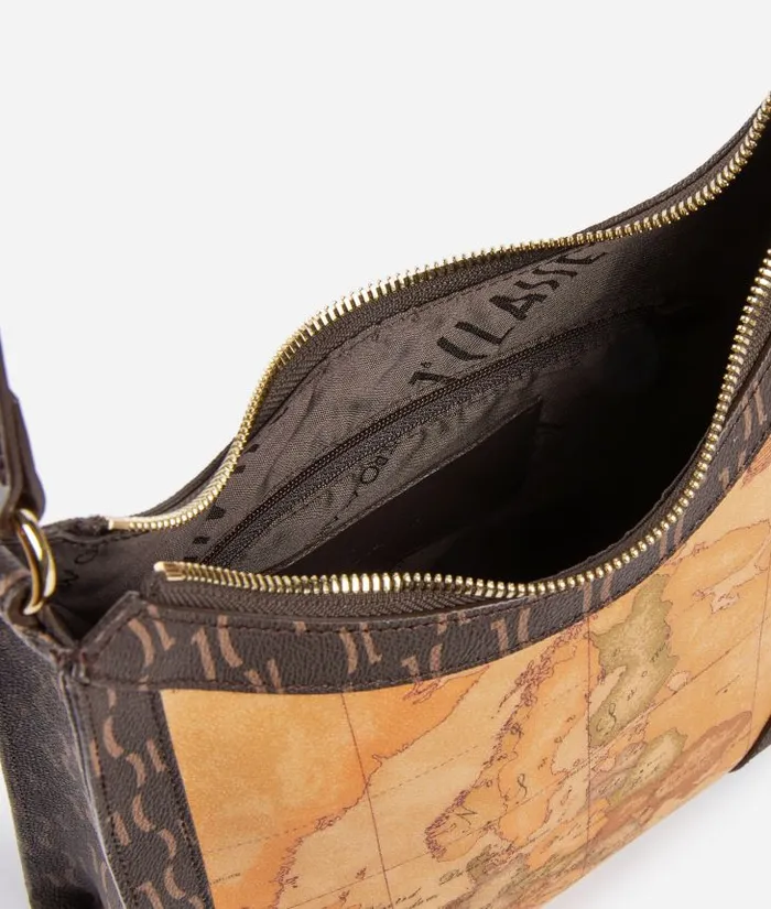 Woman Shoulder Bags Alviero Martini Geo Iconic Mix Shoulder Bag Chocolate