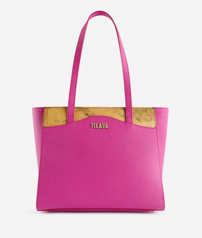Woman Totes Alviero Martini Digital City Medium Shopper Bag Magenta
