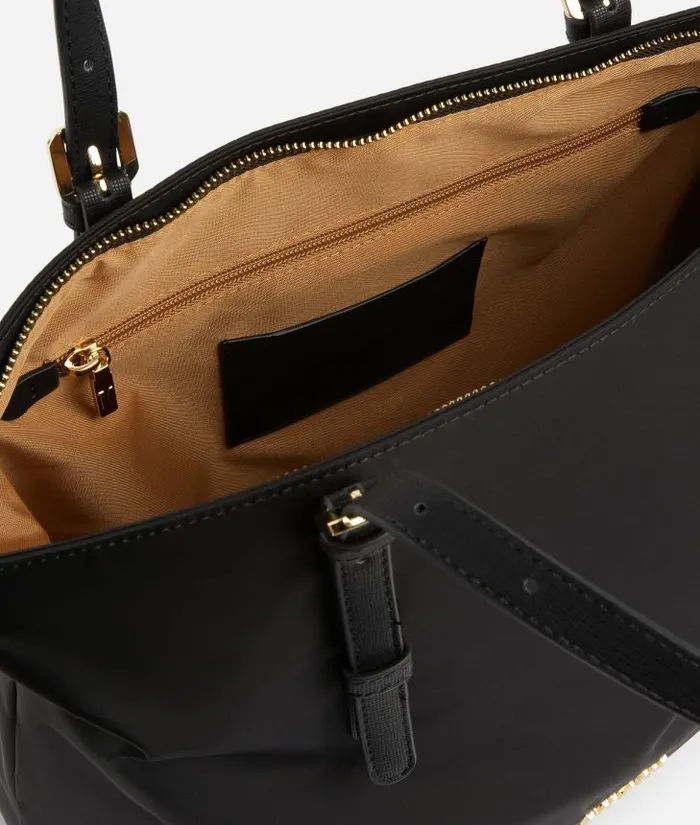 Woman Totes Alviero Martini Nylon Metaverse Shopper Bag Black