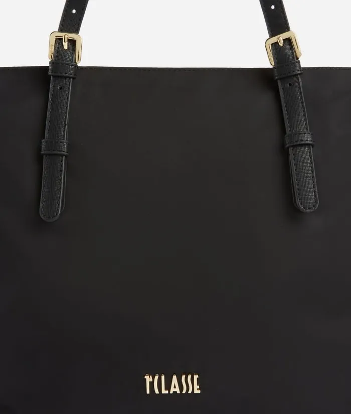 Woman Totes Alviero Martini Nylon Metaverse Shopper Bag Black
