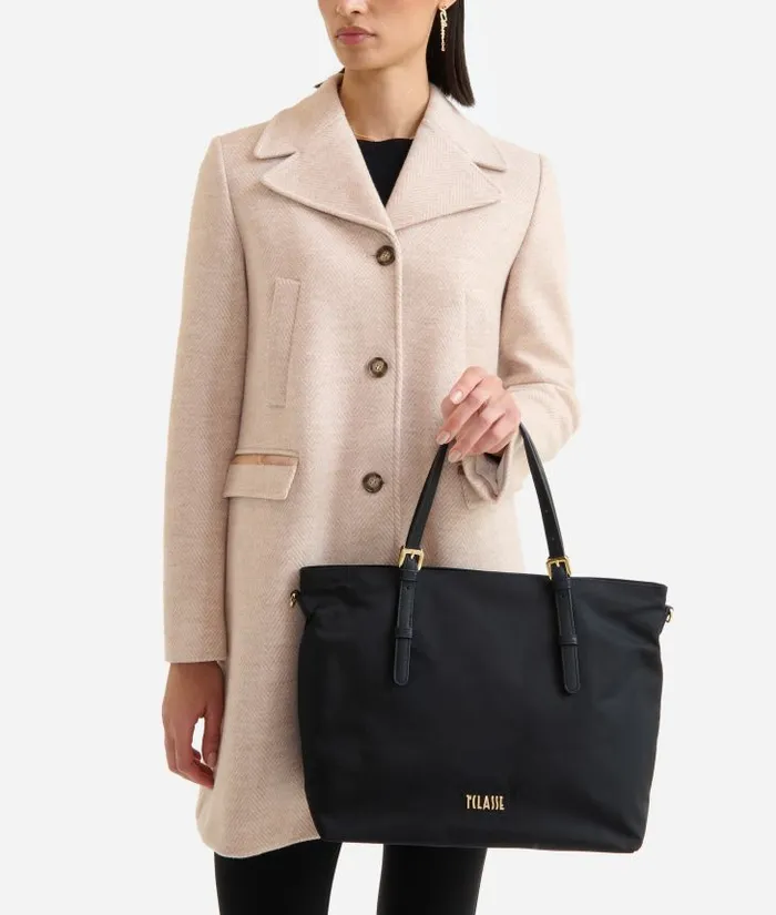 Woman Totes Alviero Martini Nylon Metaverse Shopper Bag Black