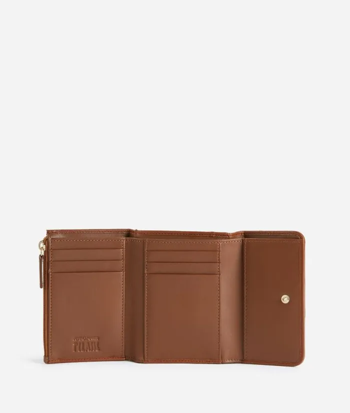 Woman Wallets Alviero Martini Social Soft Small Bifold Wallet Chestnut