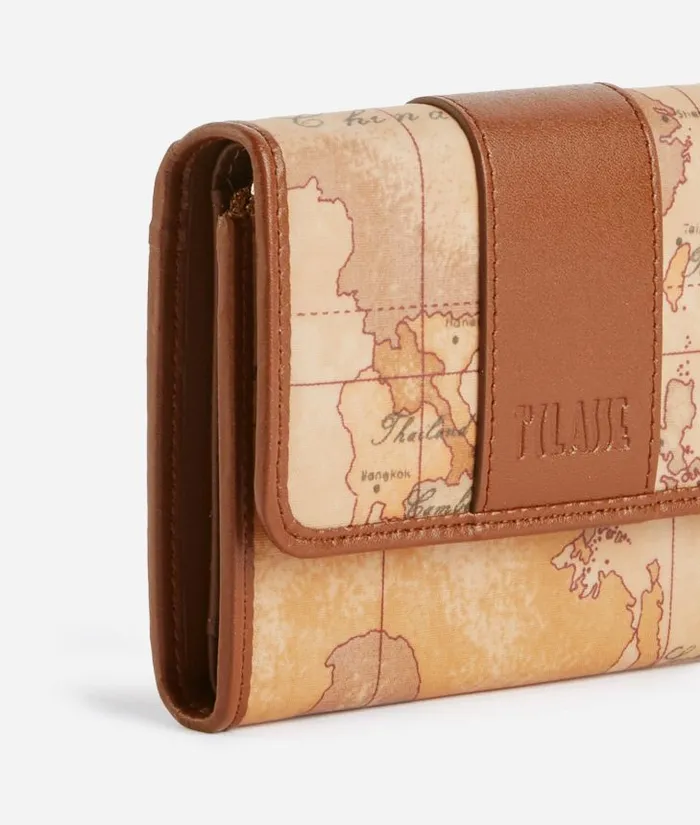 Woman Wallets Alviero Martini Social Soft Small Bifold Wallet Chestnut