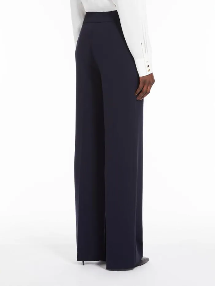 Woman Wide Cady Trousers Navy Maxmara Suit Woman Wide Cady Trousers Navy Maxmara Suit