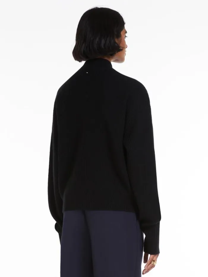 Woman Wool And Cashmere Cardigan Black Maxmara Knitwear And Sweatshirts Woman Wool And Cashmere Cardigan Black Maxmara Knitwear And Sweatshirts