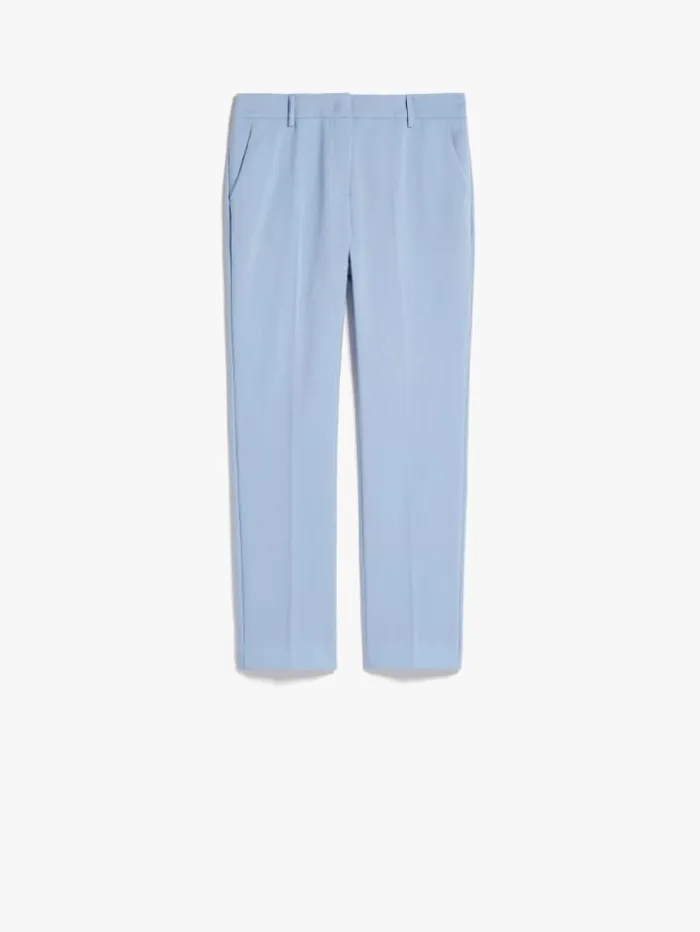 Woman Wool Cigarettecut Trousers Light Blue Maxmara Suit Woman Wool Cigarettecut Trousers Light Blue Maxmara Suit