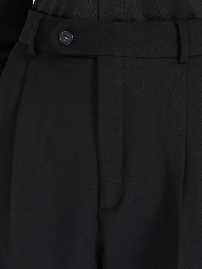 Woman Wool Trousers Black Maxmara Trousers Woman Wool Trousers Black Maxmara Trousers