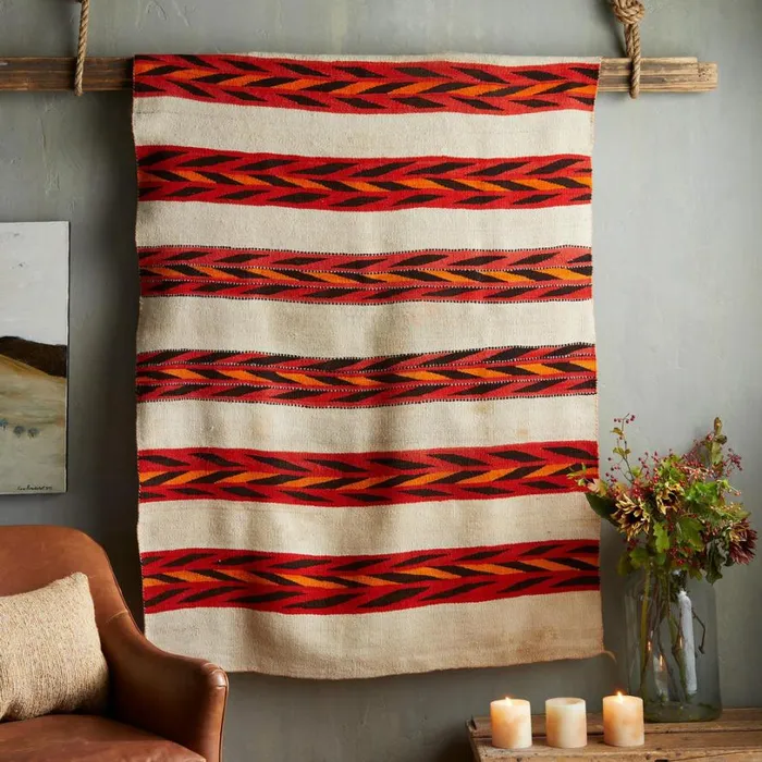 Women 1880S Wearing Blanket Weaving Sundance Catalog Decor