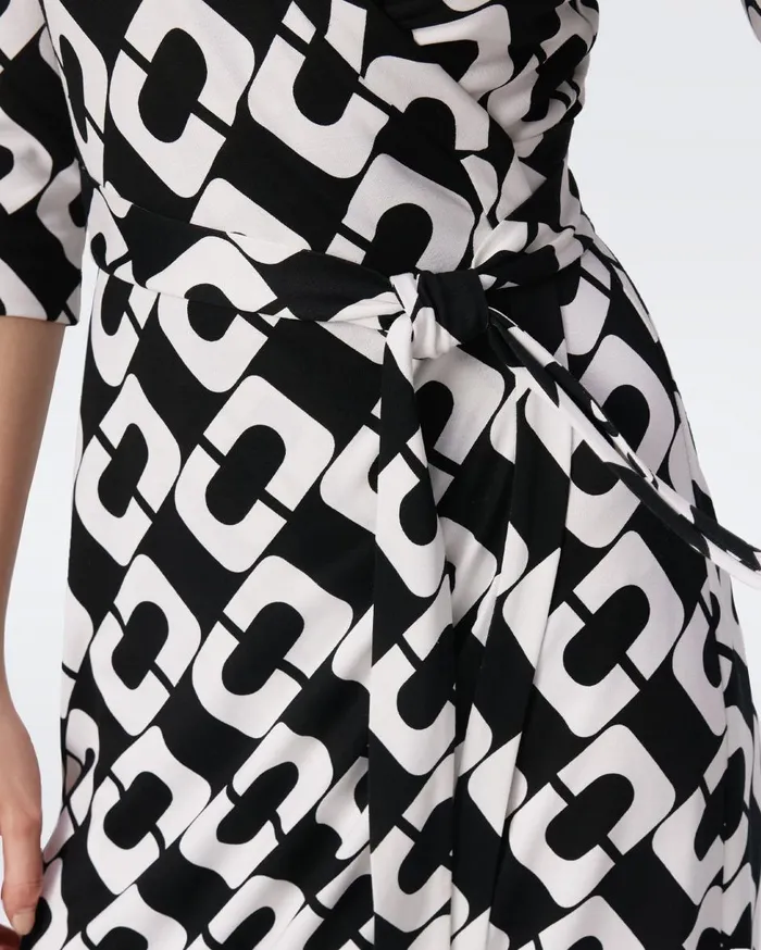 Women Abigail Silk Jersey Midi Wrap Dress Chain Link Giant DVF Dresses Women Abigail Silk Jersey Midi Wrap Dress Chain Link Giant DVF Dresses