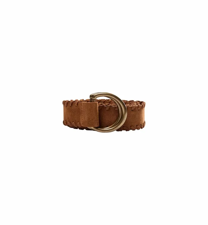 Women Accessories MOS MOSH MMBraided Suede Belt Cognac