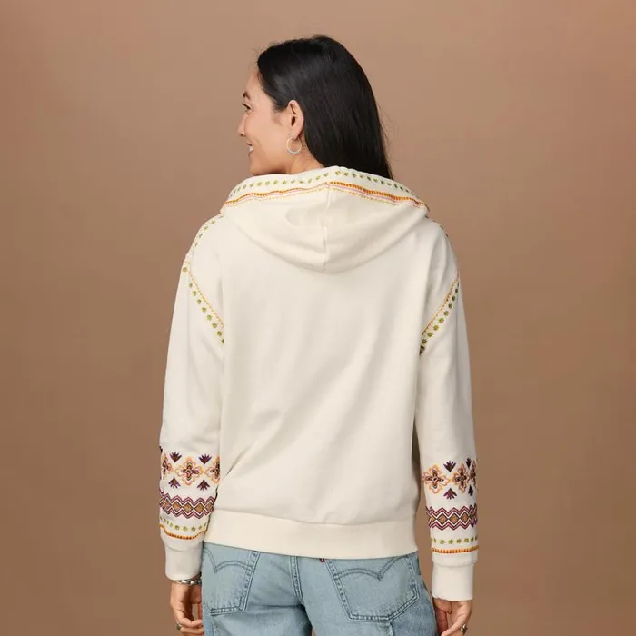 Women Adella Geo Hoodie Cream Sundance Catalog Jackets and Coats Women Adella Geo Hoodie Cream Sundance Catalog Jackets and Coats