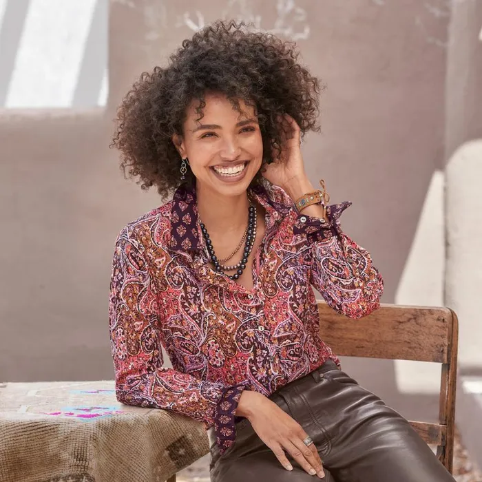 Women Aitana Shirt Multi Sundance Catalog Tops