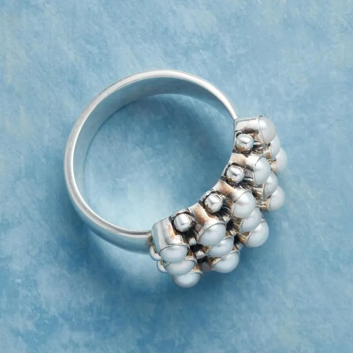 Women All In A Row Pearl Ring Sundance Catalog Rings Women All In A Row Pearl Ring Sundance Catalog Rings