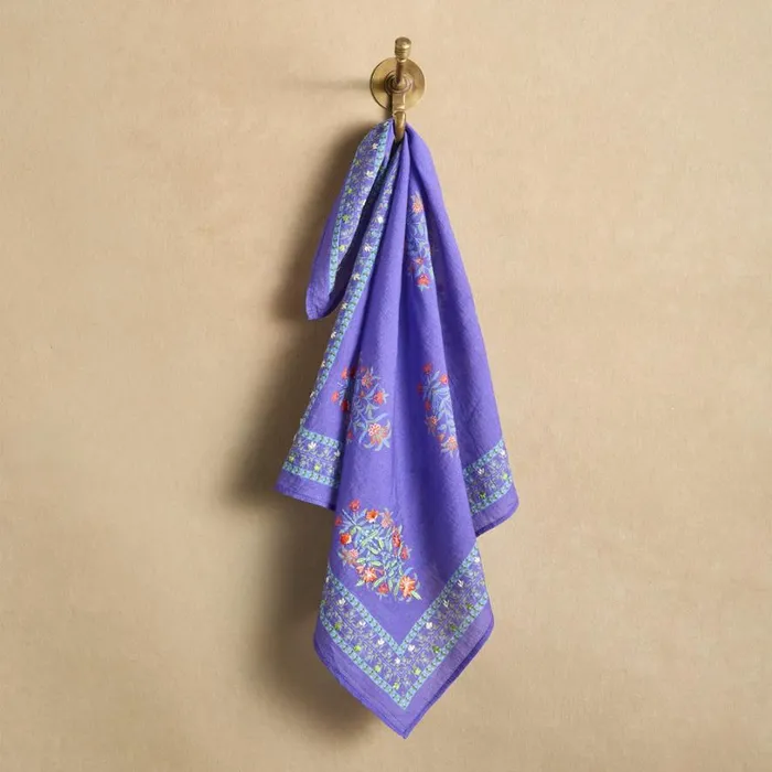 Women Amalia Bandana Purple Sundance Catalog Scarves and Gloves