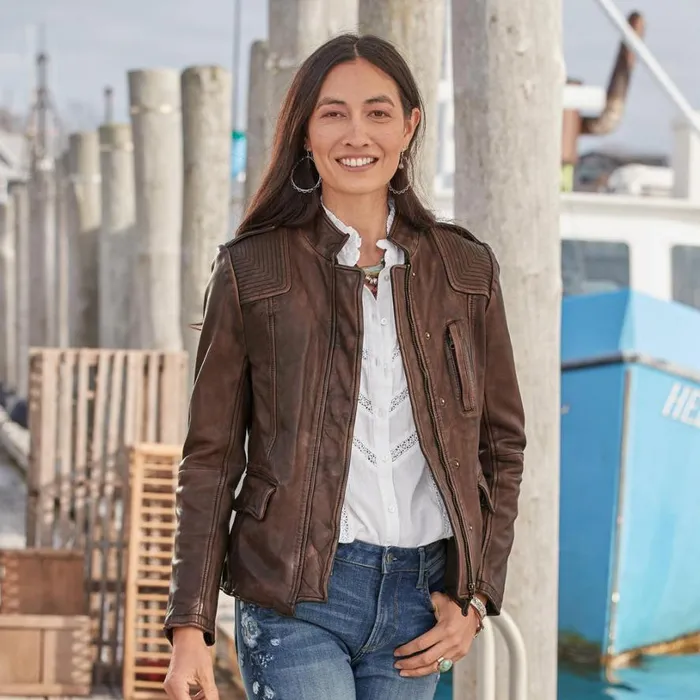 Women Angela Leather Jacket Light Brown Sundance Catalog Jackets and Coats Women Angela Leather Jacket Light Brown Sundance Catalog Jackets and Coats