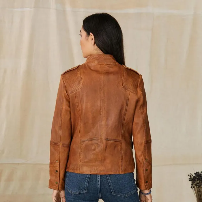 Women Angela Leather Jacket Light Brown Sundance Catalog Jackets and Coats Women Angela Leather Jacket Light Brown Sundance Catalog Jackets and Coats