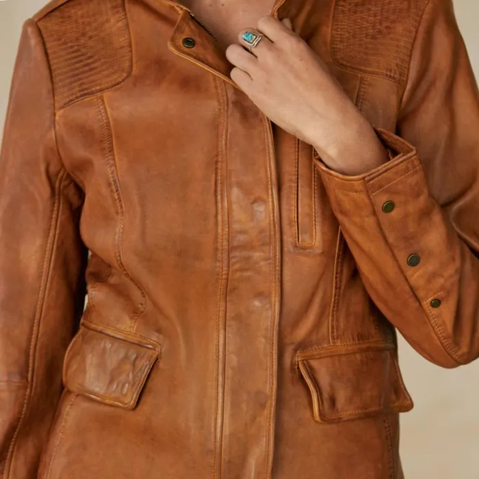 Women Angela Leather Jacket Light Brown Sundance Catalog Jackets and Coats Women Angela Leather Jacket Light Brown Sundance Catalog Jackets and Coats