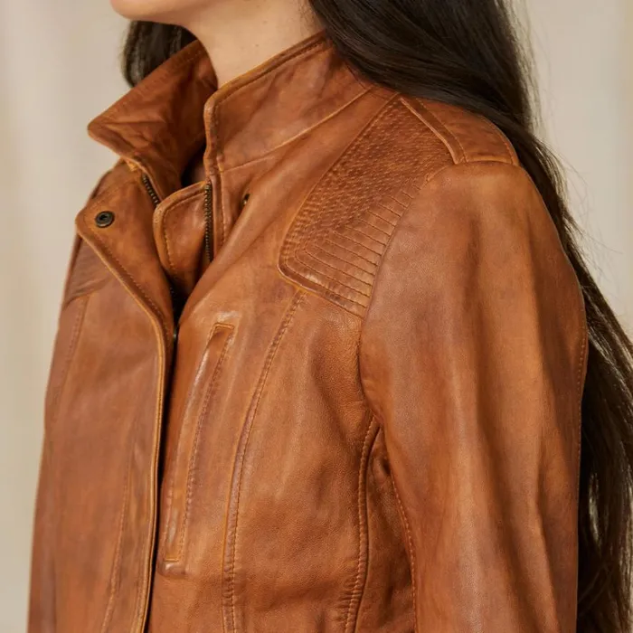 Women Angela Leather Jacket Light Brown Sundance Catalog Jackets and Coats Women Angela Leather Jacket Light Brown Sundance Catalog Jackets and Coats
