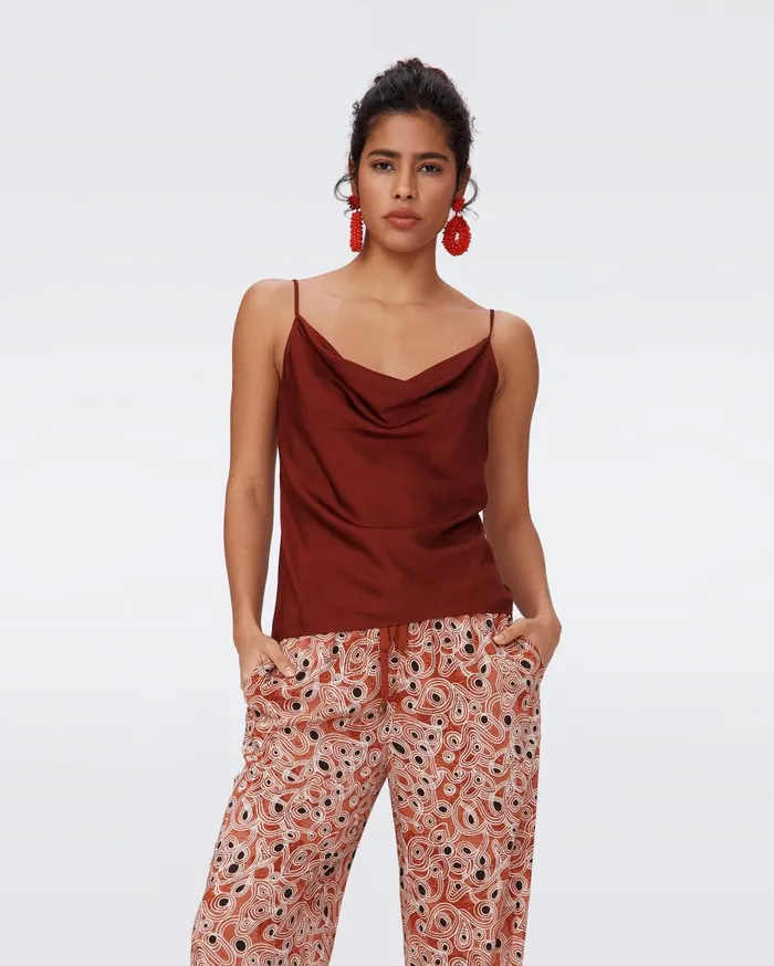 Women Berlin Top Chestnut DVF Tops