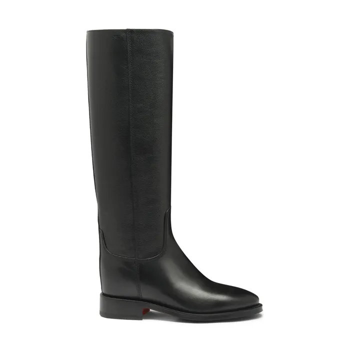 Women Black Suede Boot Santoni Boots and Ankle Boots