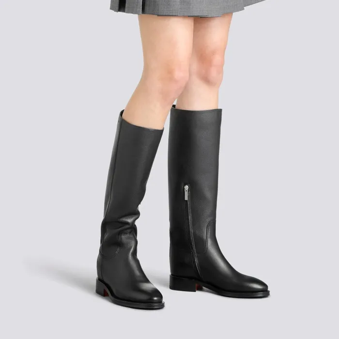Women Black Suede Boot Santoni Boots and Ankle Boots