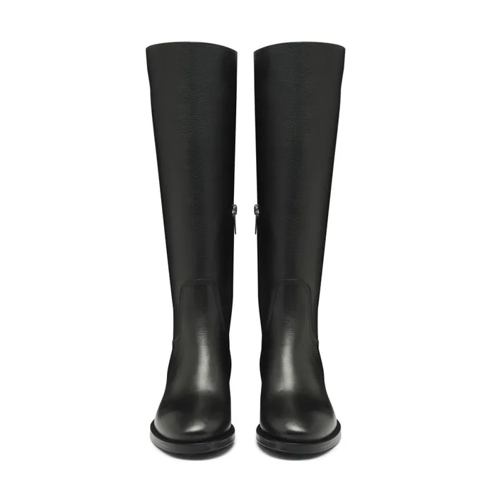 Women Black Suede Boot Santoni Boots and Ankle Boots