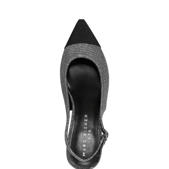 Women Blakeley Slingback Pump Silver Marc Fisher Heels and Pumps
