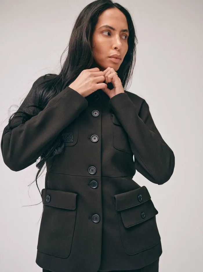 Women Blazers MOS MOSH MMHCheer Salvation Blazer 8211 HEYANNO Black