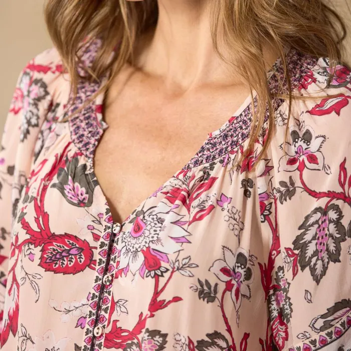 Women Blossom And Beauty Pajama Top Petal Sundance Catalog Tops Women Blossom And Beauty Pajama Top Petal Sundance Catalog Tops
