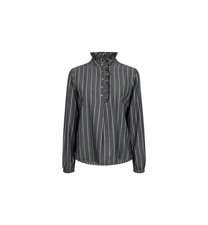 Women Blouses and Tops MOS MOSH MMBiles Stripe Blouse Salute Navy